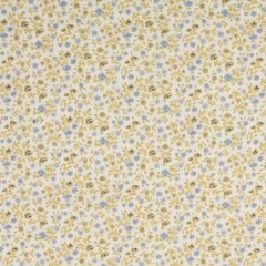 Cotton Double Gauze Muslin Fabric Material FLORAL DENIM