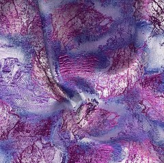 Purple Blue Jacquard Metallic Brocade Fabric 58” Width By The Yard