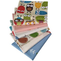 7pcs Quilting Fabric 18″ x 22″ 100% Cotton Craft Fabric Bundle Squares Fat Qu…