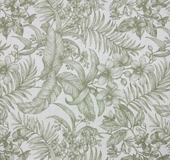 BALLARD DESIGNS LISELLE GREEN LEAF SUNBRELLA PERFORMANCE FABRIC BY YARD 54″W