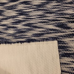 Blue & White Flat (Faux) Boucle – Easy to Work With, Italian Designer Overstock!
