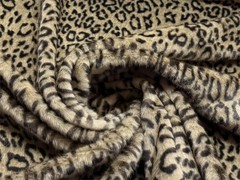 Super Luxury Faux Fur Fabric Material SAVANNAH LEOPARD
