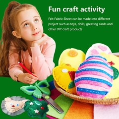 20 PCS Color Soft Felt Sheets 1.4mm Thick 8×12 Inch Handicraft Fabric Green