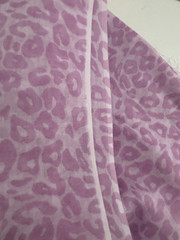 Vtg 3+ Yd 46X114 Lavender Purple ANIMAL PRINT Light Cotton FABRIC Leopard Quilt