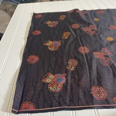 SILK Black-Purple, FABRIC 6 Yard x 22 Inches Wide or 216 Inches x 22 Wide
