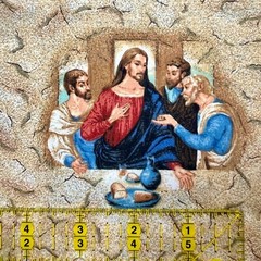 Last Supper Jesus Words of Faith Fabric 3-Pack, Coordinating Fabrics 100% Cotton
