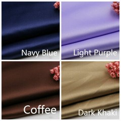 1M Satin Silky Fabric Solid Thick Cloth Wedding Evening Dress cloth Material DIY