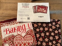 New Baking Up Joy Holiday Fabric & Placemat Kit Shabby Fabrics Wilmington Prints