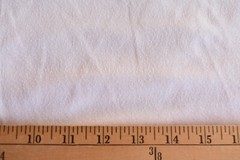WHITE 4 WAY STRETCH POLYESTER SEMI SHEER KNIT FABRIC 66X55 INCHES