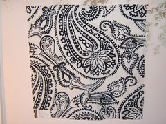 Lee Jofa Groundworks, Paisley Flock, Various Colors and Sizes Available
