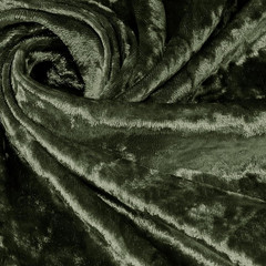 🟢1 Yard 63″ Wide Olive Green Stretch Crushed Velvet Fabric Sewing Material🟢