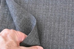By 1/2 Yd, 59″ Wide, Brown on Brown Lt-Mid-Weight Wool, Suiting, A145