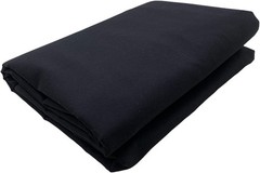 10 Yards Black Muslin Fabric – Medium Weight