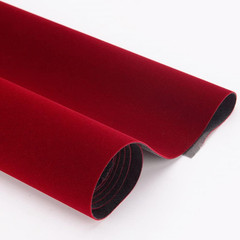 Self Adhesive Wine Red Jewelry Drawer Liner Velvet Shelf Paper Felt Fabric for A