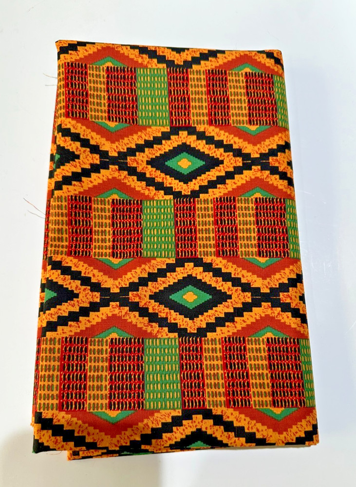 African print cotton fabric.