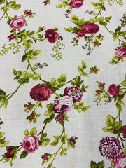 Sedona Designz 60″ Wide Rose Print Polycotton Broadcloth Fabric – 50/50 Cotton P