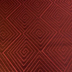 Knoll Meroe Saba Red Geometric Upholstery Fabric