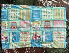 SAN FRANCISCO CITY SIGNATURE FABRIC by M’LISS COTTON QUILTING 44″ WIDE 3/8 yd