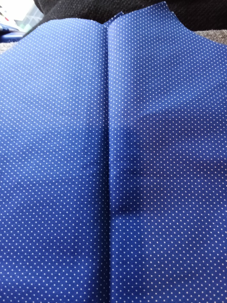 Blue Polka Dot Fabric Material – 25% Off Bundle of 5+