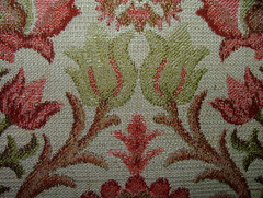 Arts And Crafts Rosso Woven Jacquard Fabric Curtain Upholstery Cushion Multi Use