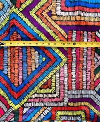 African Print, Satin Fabric- Rainbow “Kissi”, Per Yard or Wholesale