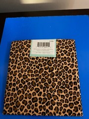 BRAND NEW CREATE IT 100% COTTON CHEETAH PRECUT SEWING AND CRAFT FABRIC 18″ X21″