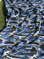 Vintage Deadstock Chane 100% Silk Chiffon Fabric By The Yard Width 55″