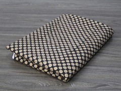 NO TARRIF CHARGES 100%✅ 7 Yard Black Gold Hand Block 100%Cotton Fabric ZK_288