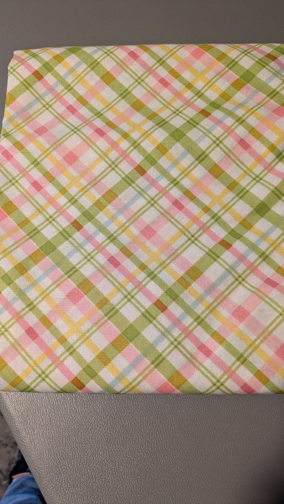 Pastel Plaid Cotton Fabric By The Yard RTC Brand 44″ Wide