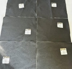 Kunin Felt Black 9×12” Sheets Qty 6 100% Recycled Purified Plastic Bottles NEW!