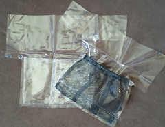 10 Soft PVC & Mesh Material Pockets for bags, organizers. Factory Made 2nds