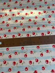 MODA Cotton Fabric ~ 1 Yard ~ Premium Quilting Fabric ~ Aqua “Fruit Cocktail”