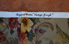 New Unused Raymond Waites “Vintage Jungle” Fabric, 1.8 Yards