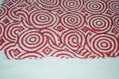NO TARRIF CHARGES 100%✅ZK_264 Hand Block Circle Print 100%Cotton 5 Yard Fabric