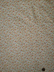 Orange Yellow Grey White Mini-Floral Unbranded Cotton Fabric w34″×L128″ Light
