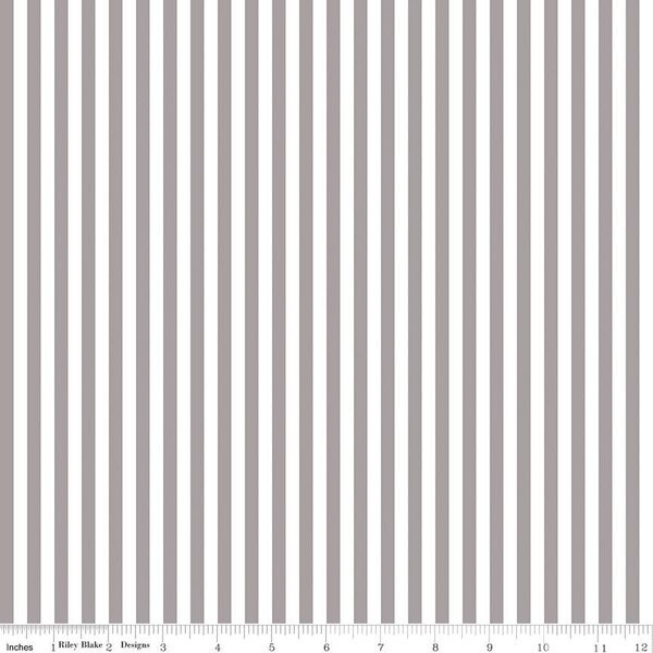 1/4″ Stripe in Gray | Stripes | Riley Blake