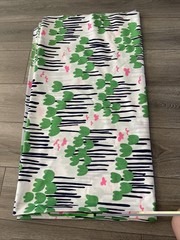 Fabric Vintage flower power mod Neon pops of Tulip flowers 1960s 60×132”