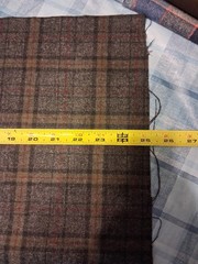 Vintage Wool Blend Fabric Lot Of 4