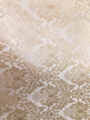 CHAMPAGNE Damask Jacquard Brocade Flower Floral Fabric (110 in.) Sold BTY