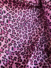 5 Yards x 60” Width VALENTINE SPECIAL! Pink Velvet Animal Leopard Print Fabric