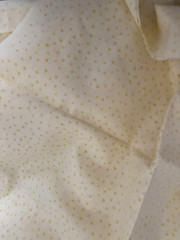1.3Yd 45X47″ Vtg Yellow Sparkle Mini POLKA DOT Cotton Quilt Fabric Touch Glitter