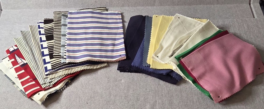Vintage Fabric Sample Swatch Lot Of 30 Sewing Craft Quilt Material Assort 8x 6.5