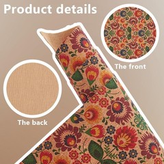 2 PC Flower Pattern Cork Fabric 60×12 Inch Retro Soft Wood Craft Sheet