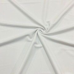 Premium White Solid Colors Nylon Spandex Fabric 4-Way Stretch 60″ wide By Yard