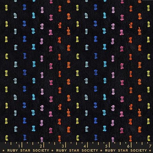 Flicker in Black | Mystic Fable Warp and Weft Wovens | Ruby Star Society
