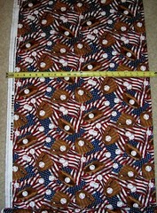 Baseball Balls Mitt Mitts USA Flags allover 8314 Timeless Durable Cotton Fabric