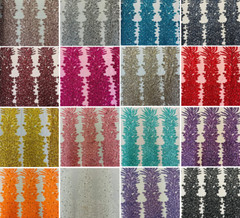 Vegas Peacock Mesh Sequin, Shiny, Fancy, Wedding, Prom, pageant, Sold by PANEL