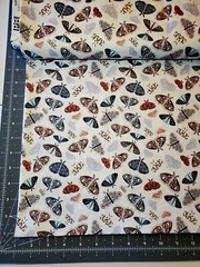 “Fawn’d Of You” Tossed Moths, Insects Fabric 100%Cotton•1yd BTY*GORGEOUS!FastShi