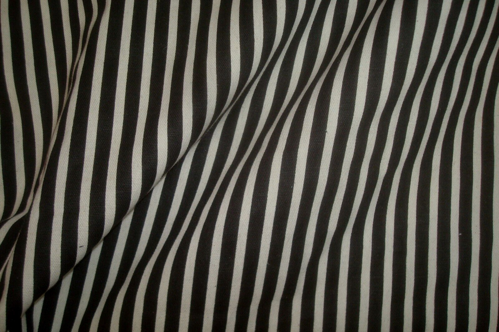 1 of 11 Yds Premiere Fabric Ticking Stripe Cotton canvas 8 oz Drapery 45″w BTY