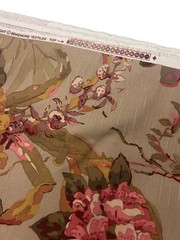 Braemore Upholstery Drapery Fabric 1 yd Watercolor Floral Botanical Cottage New